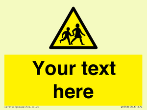 Custom Warning children Sign